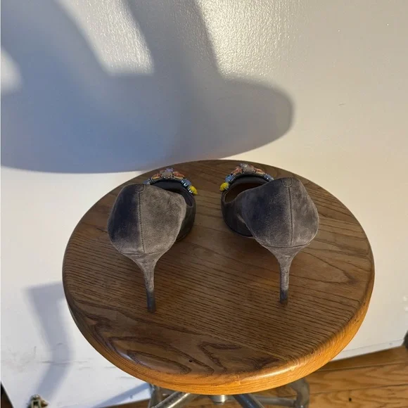 J.Crew Embellished Heels in Gray and Multicolor - Picture 4 of 6